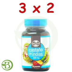 Pack 3x2 Marronnier d&#39;Inde 300mg. 90 comprimés Naturmil