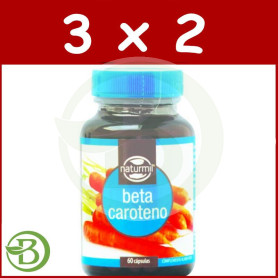 Pack 3x2 Betacaroteno 10.000 U.I. 60 Cápsulas Naturmil