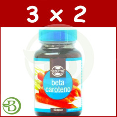 Pack 3x2 Betacaroteno 10.000 U.I. 60 Cápsulas Naturmil