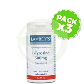 Pack 3x L-Tirosina 500Mg. Lamberts