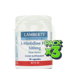 Pack 3x L-Histidine HCI 500Mg. Lamberts
