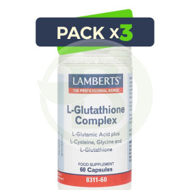 Pack 3x L-Glutationa Complex Lamberts