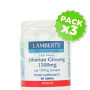 Pack 3x Ginseng Siberiano 1500Mg. Lamberts