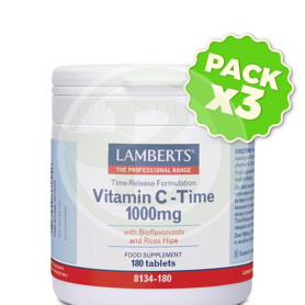 Pack 3x VITAMINA C 1000Mg. 180 LS TABLETAS LAMBERTS