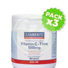 Pack 3x VITAMINE C 1000Mg. 180 comprimés Lamberts