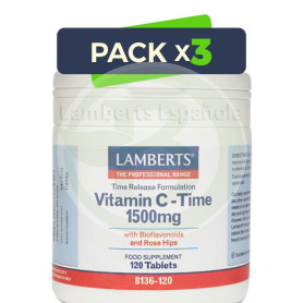 Pack 3x Vitamina C 1500Mg. con Bioflavonoides Lamberts