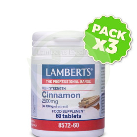 Pack 3x Canela 2500Mg. Lamberts