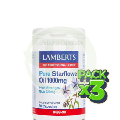 Pack 3x Aceite de Borraja Puro 1000Mg. Lamberts