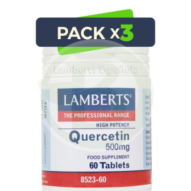 Pack 3x QUERCITINA 500MG 60 CAPSULAS LAMBERTS