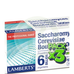 Pack 3x Saccharomyces Boulardii 30 capsules Lamberts