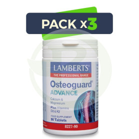 Pack 3x Osteoguard Advance 90 Tabletas Lamberts