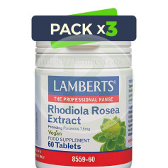 Pack 3x Rhodiola Rosea 250 mg 60 comprimés Lamberts