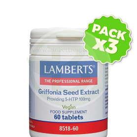 Pack 3x Extracto De Semillas De Grifonnia 60 Comprimidos Lamberts