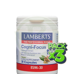 Pack 3x Cogni-Focus 30 Gélules Lamberts