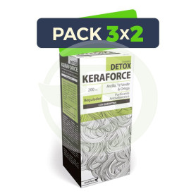 Pack 3x2 Keraforce Detox 200Ml. Dietmed