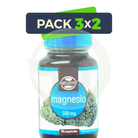 Pack 3x2 Magnesio 500Mg. 90 Comprimidos Naturmil