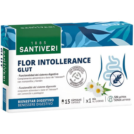 Intolérance aux fleurs Glut 15 capsules Santiveri