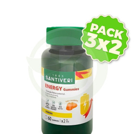 Pack 3x2 Energy Gummies 60 Gominolas Masticables Santiveri