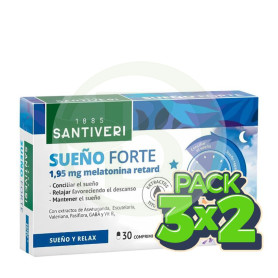 Pack 3x2 Sueño Forte 30 Comprimidos Santiveri