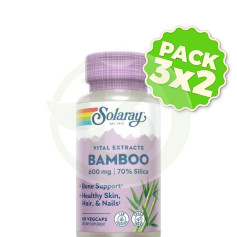 Pack 3x2 Bambou 300Mg. 60 gélules Solaray