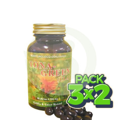 Pack 3x2 Tona-Green 90 Perles Vert Doré