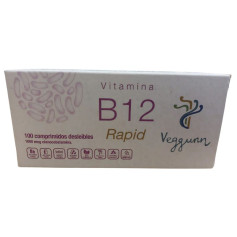 Vitamine B12 Rapid 1000 mcg 100 comprimés Veggunn