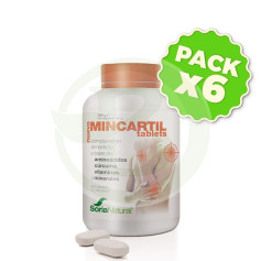Pack de 6 comprimés de Mincartil renforcé 180 comprimés, Soria Natural