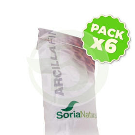 Pack 6x Arcilla Fina 1Kg. Soria Natural