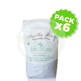 Pack 6x Arcilla Fina 5Kg. Soria Natural
