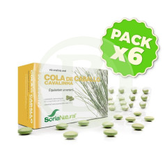Pack de 6 prêles 60 comprimés Soria Natural