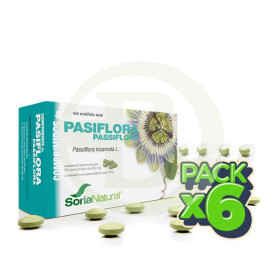 Pack 6x Pasiflora 60 Comprimidos Soria Natural