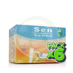 Pack de 6 infusions de séné avec 20 filtres, Soria Natural
