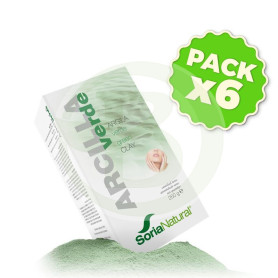 Pack 6x Arcilla Verde 250Gr. Soria Natural