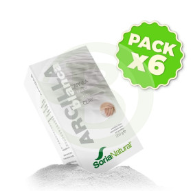 Pack 6x Arcilla Blanca 250Gr. Soria Natural