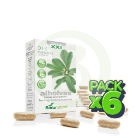 Pack 6x Alholvas 03-S Fórmula XXI 30 Cápsulas Soria Natural