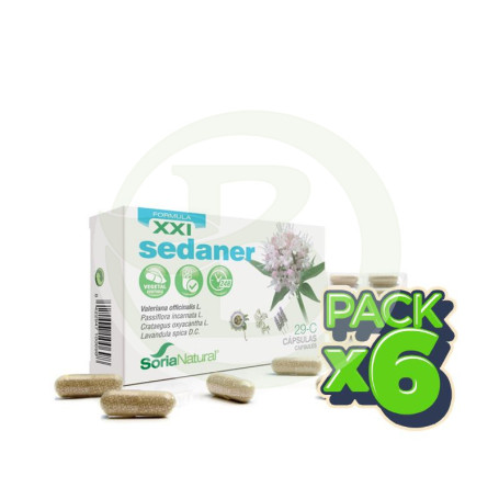 Pack 6x Sedaner Fórmula XXI 30 Cápsulas Soria Natural
