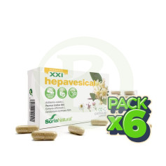 Pack de 6 capsules Hepavesical Formula XXI 30 capsules Soria Natural