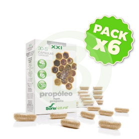 Pack 6x Propoleo Fórmula XXI 30 Cápsulas Soria Natural