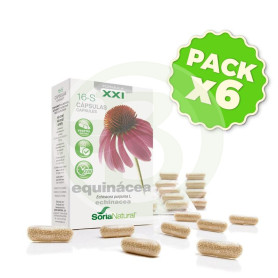 Pack 6x Equinacea Fórmula XXI 30 Cápsulas Soria Natural