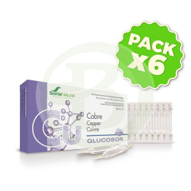 Pack 6x Glucosor Cobre (Cu) 28 Viales Soria Natural