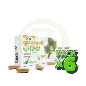 Pack 6x Gualavit Fórmula XXI 30 Cápsulas Soria Natural