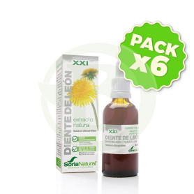 Pack 6x Extracto de Diente de León Fórmula XXI 50Ml. Soria Natural