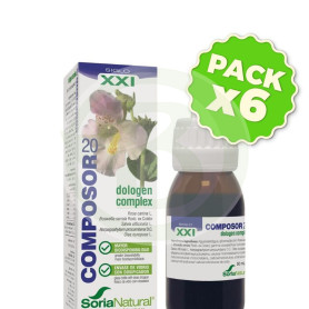 Pack 6x Composor 20 Dologen Complex 50Ml. Soria Natural