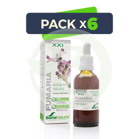 Pack 6x Extracto de Fumaria Fórmula XXI 50Ml. Soria Natural