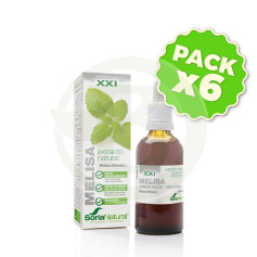 Pack 6x Extracto de Melisa Fórmula XXI 50Ml. Soria Natural
