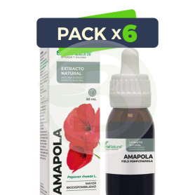 Pack 6x Extracto de Amapola Fórmula XXI 50Ml. Soria Natural
