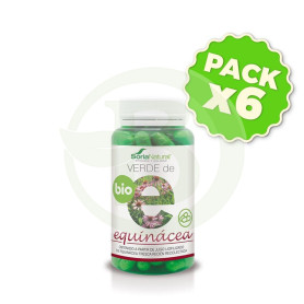 Pack 6x Verde de Equinácea BIO 80 Cápsulas Soria Natural