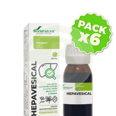 Pack 6x Composor 3 Complexe Hépavésical 50Ml. Soria Natural