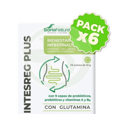 Pack de 6 Intesreg Plus 14 Sachets Soria Natural