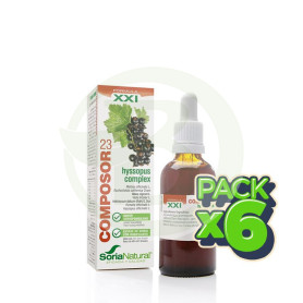 Pack 6x Composor 23 Hyssopus Complex 50Ml. Soria Natural